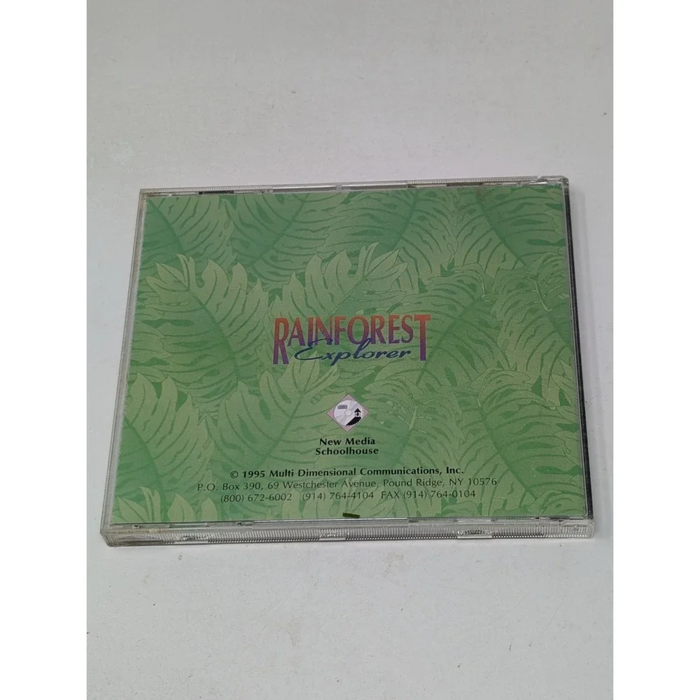 Rainforest Explorer Kids Game Software Apple‎ Macintosh Vintage 90s 1995 Mac